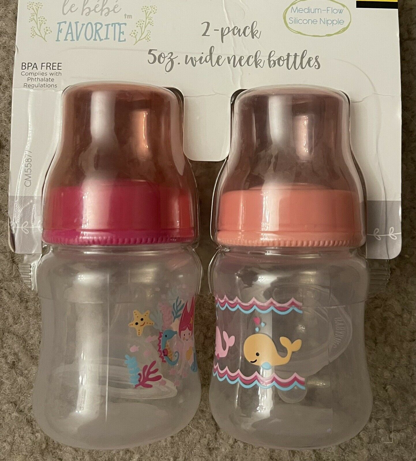 Baby Bottles (brand New, Wide Neck, 5oz, Two Pack.)