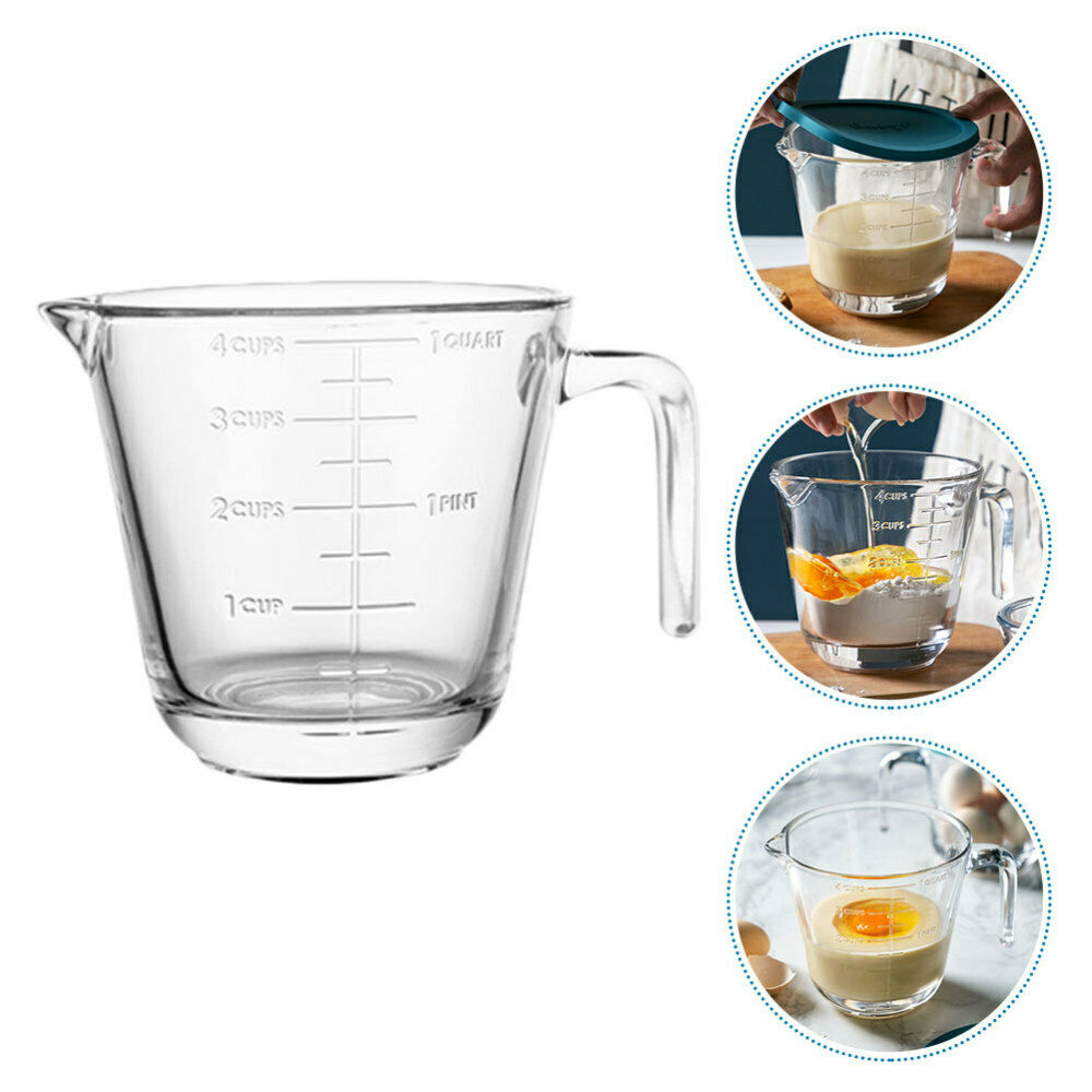 1pc Measuring Cup Measure Cup Tool Cup  Graduated Cup Glass Cup For Baking