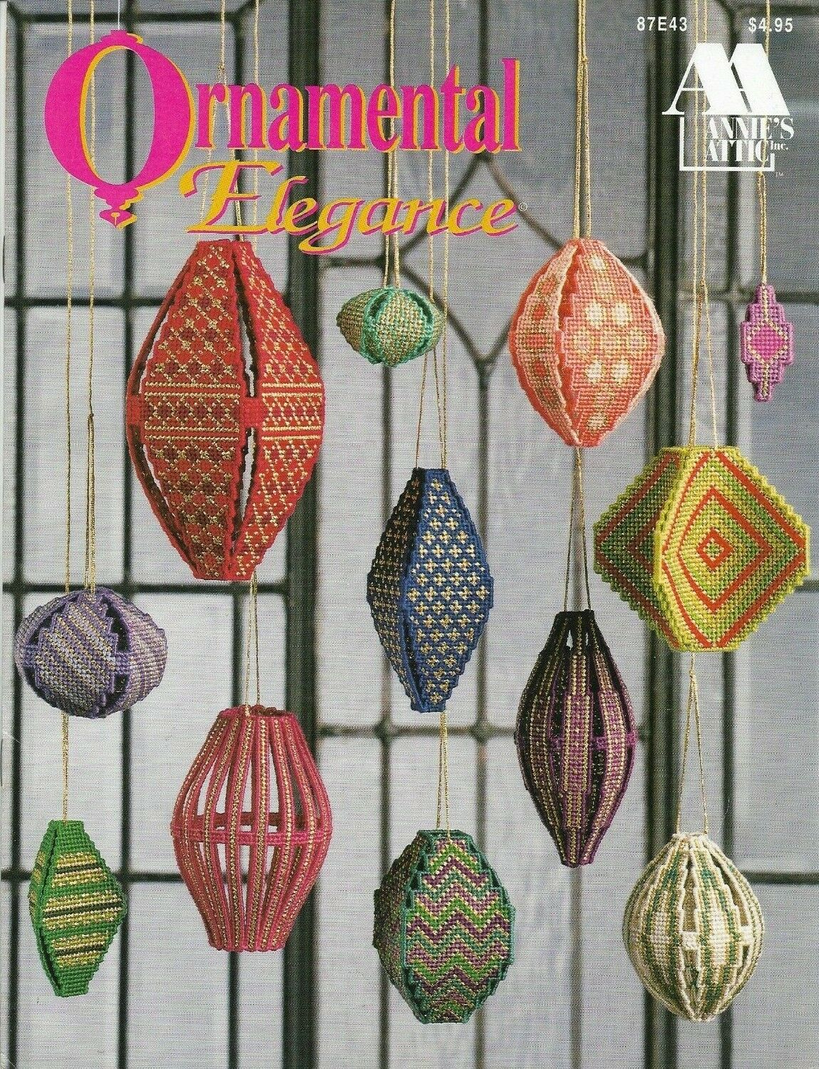 New Ornamental Elegance Ornaments 13 Designs Annies Plastic Canvas Pattern Book