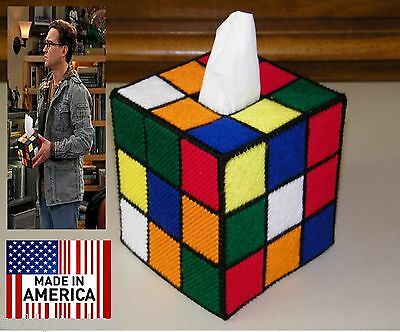Rubik's Rubiks Rubix Cube Tissue Box Cover Seen On Big Bang Theory Style #3 Hand