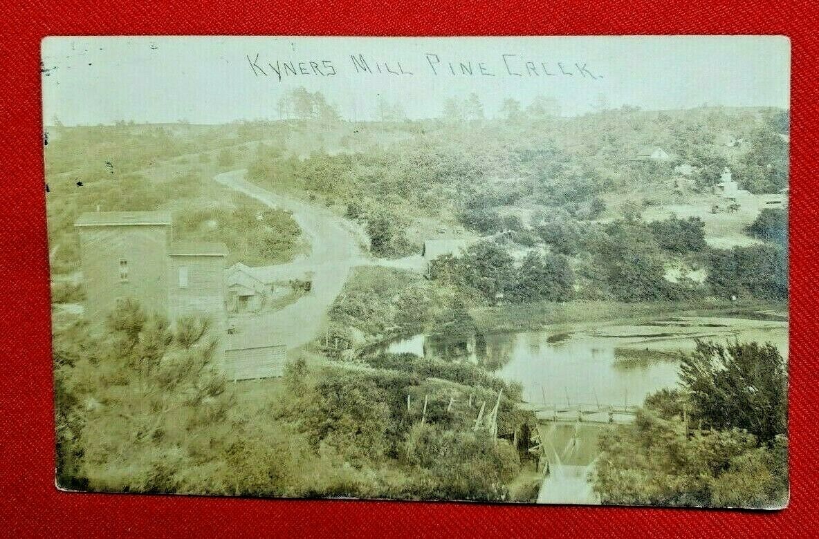 1908 Rppc Long Pine, Nebraska - Kyners Mill Pine Creek - Wob, Posted - Very Good