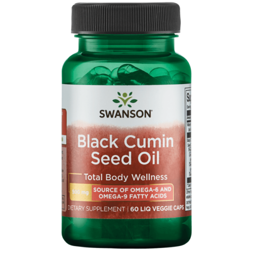 Swanson Black Cumin Seed Oil 500 Mg 60 Liq Vegcap.