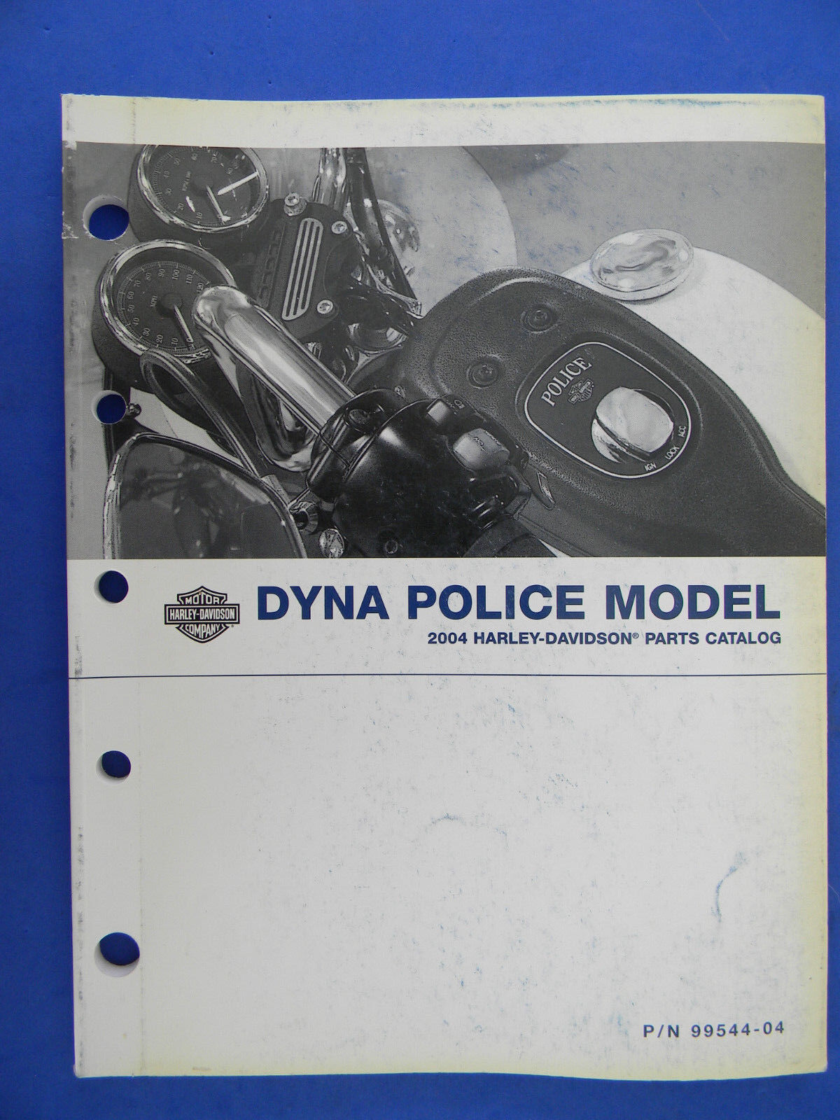 Harley Parts Catalog 2004 Dyna Police Models  99544-04
