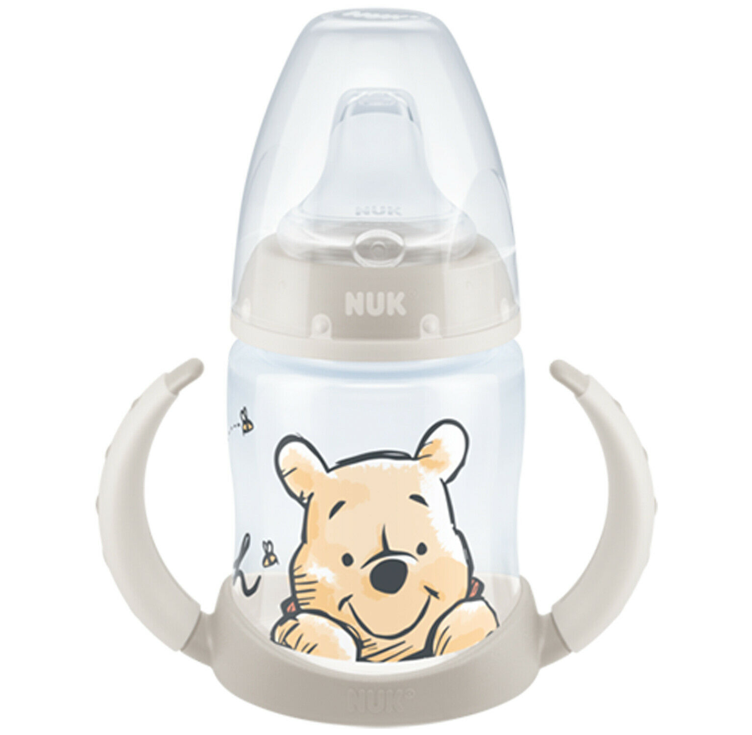 Nuk Winnie The Pooh First Choice + 150ml Bottle 0-6 Months Silicone Teat