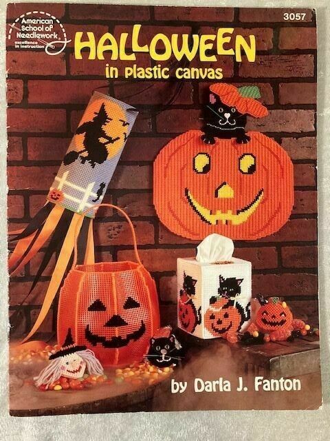 Halloween In Plastic Canvas By Darla Fanton Many Projects - 17 Pages 1988