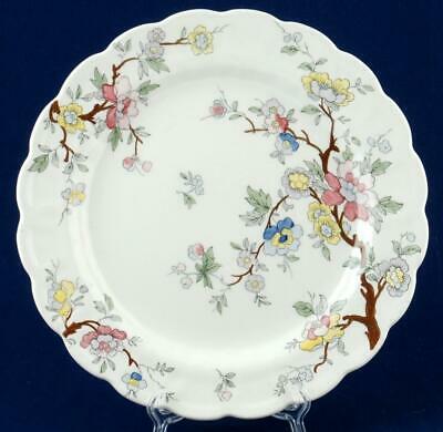 Set Of 4 Booths Chinese Tree Dinner Plates A8001 Multi-colored Floral