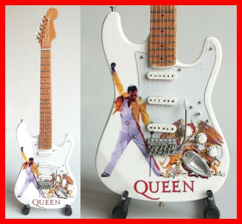 Queen - Guitar Miniature! Freddie Mercury A Night At The Opera Band Pop Rock Uk
