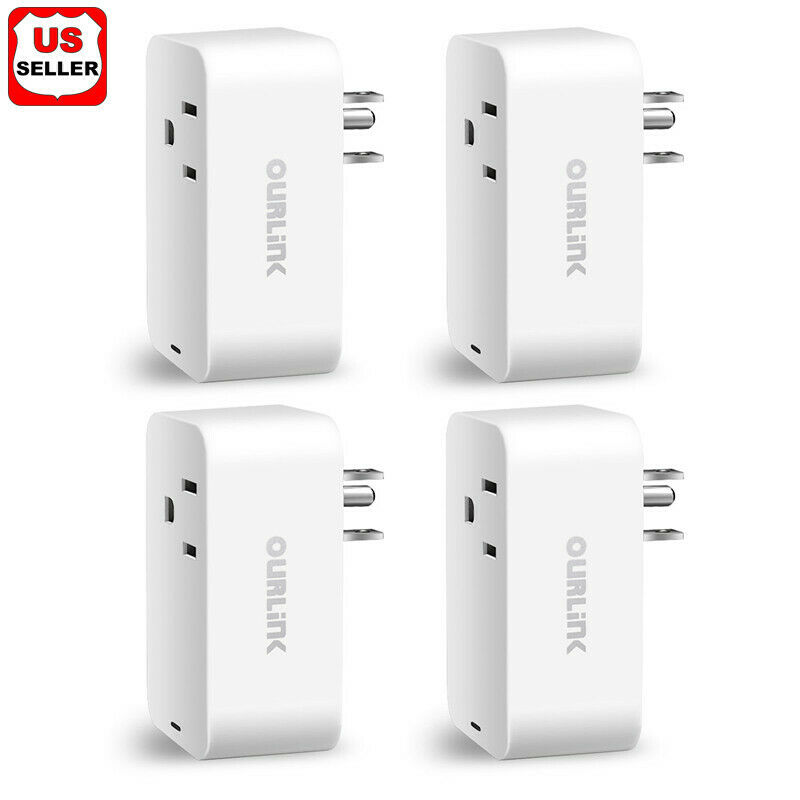4 Pack Mini Wifi Smart Plug Power Socket Timer Outlet Remote Control Us Seller