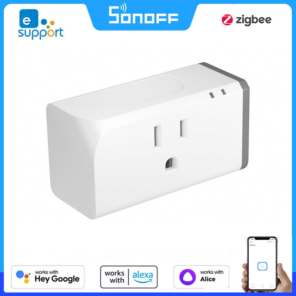 Sonoff Us Zigbee Plug Socket 15a Smart Home App Remote Control Timer For Ewelink