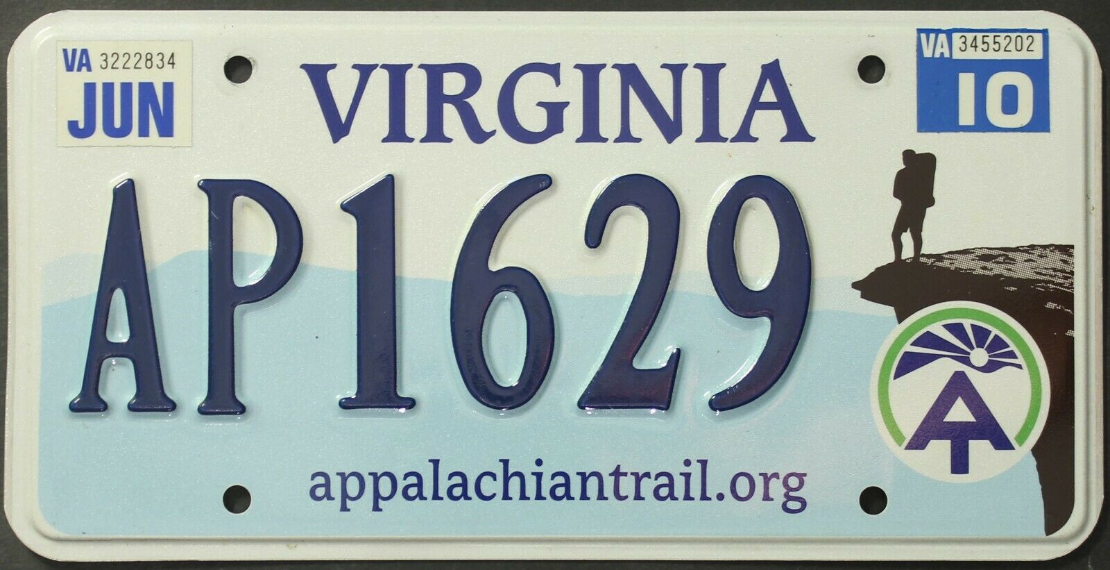 Original License Plate Usa Virginia Special Issue Graphic Good Condition !!