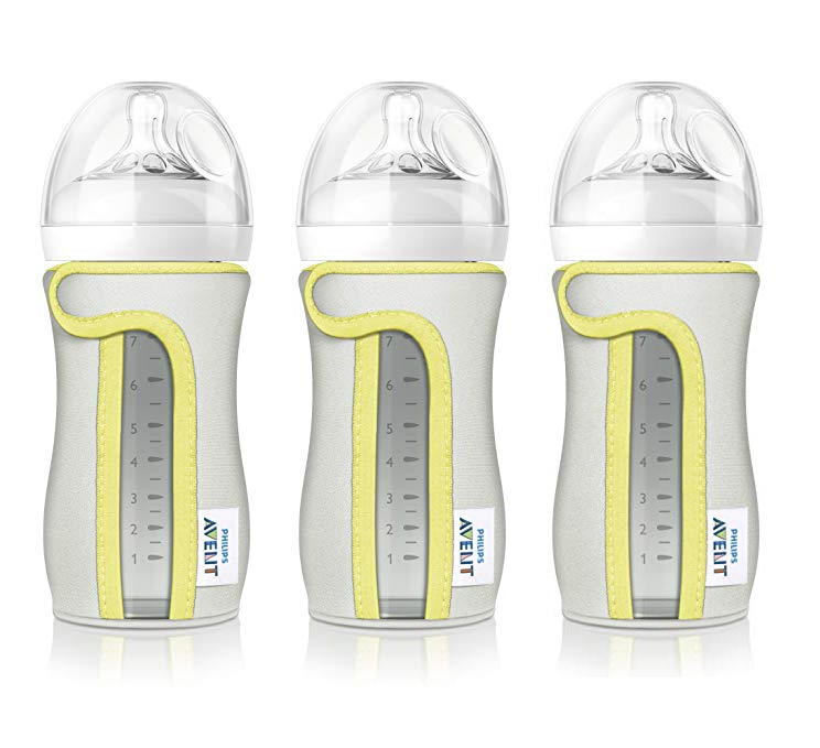 Philips Avent Glass Baby Bottle Sleeve, 8 Ounce (colors May Vary) (pack Of 3)