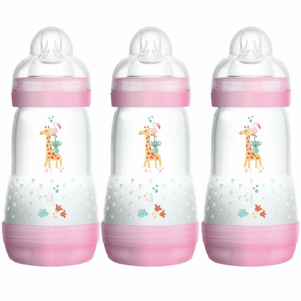 Mam Fb0503g Easy Start Anti Colic Bottle 260ml 3pk Pink - New Designs