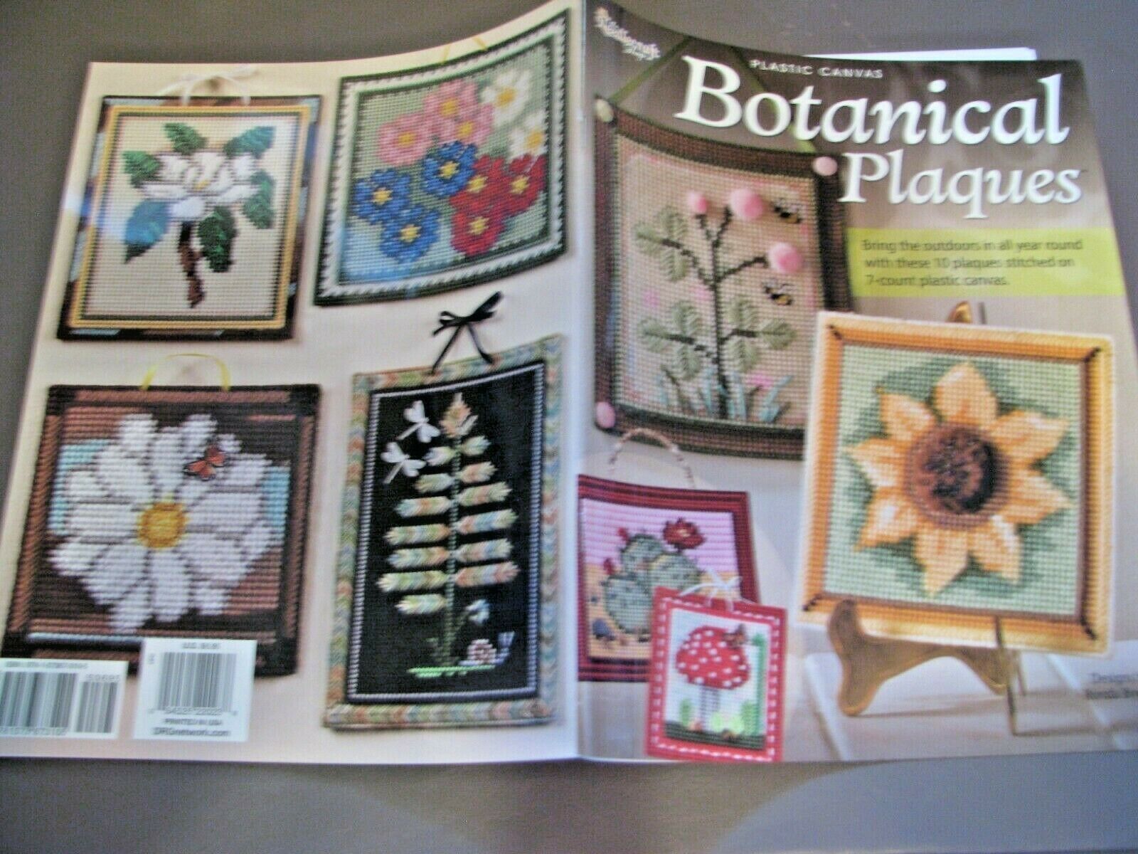 Botanical Plaques Plastic Canvas Pattern Book Needlecraft Shop