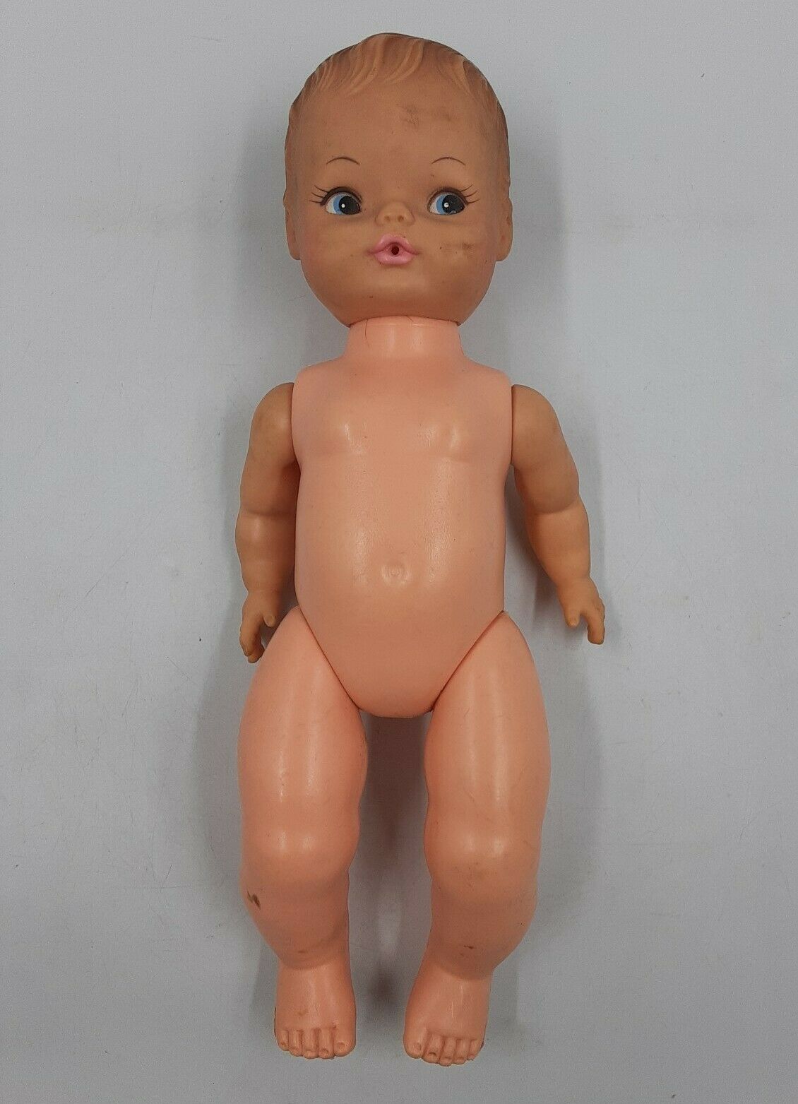 Horsman Dolls Inc. Vintage 12" Baby Doll Hard Plastic Female Nude W/o Packaging