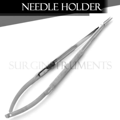 Castroviejo Needle Holder Surgical Dental Instrument 7" Plain Straight