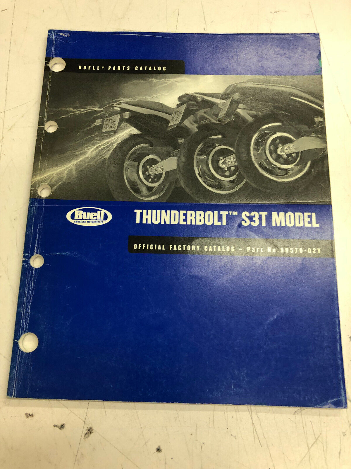 Harley Davidson 2002 Buell Thunderbolt S3t Official Parts Manual 99570-02y (g3 2