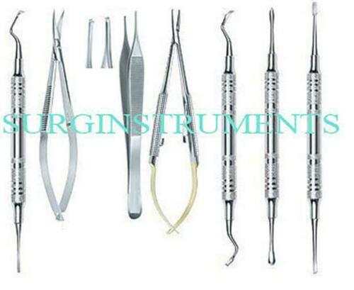 7 Microsurgery Instruments Set Dental Surgical Medical