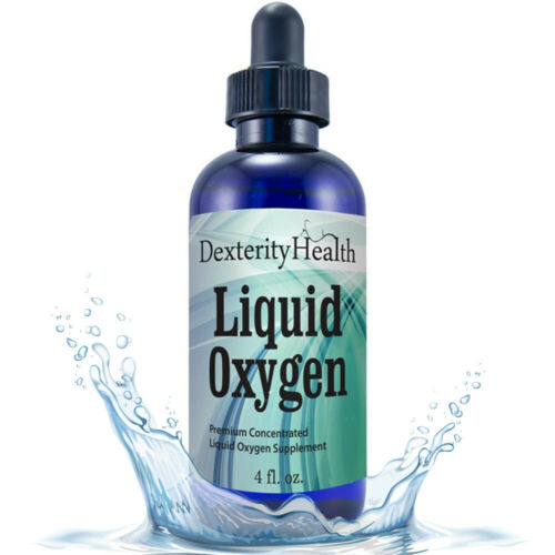 Liquid Oxygen Drops 4 Oz. Dropper-top Vegan 100% Pure Energy Stamina Usa