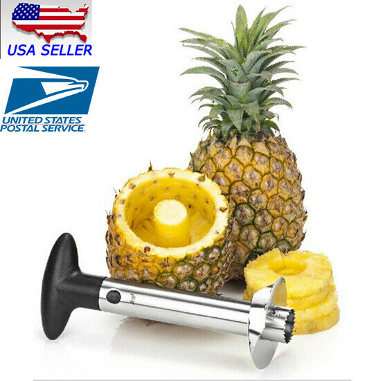 New Easy Kitchen Tool Fruit Pineapple Corer Slicer Cutter Peeler Stainless Steel