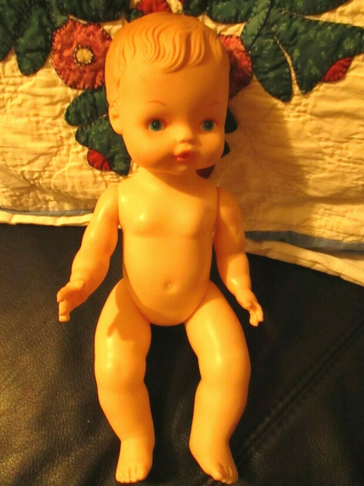 Vintage Horsman Baby Doll 12" With Bottle!! In Great Condition Naked