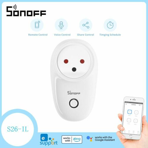 Sonoff S26 Il Smart Power Socket Wireles Plug Wifi Remote Control For Androi Ios