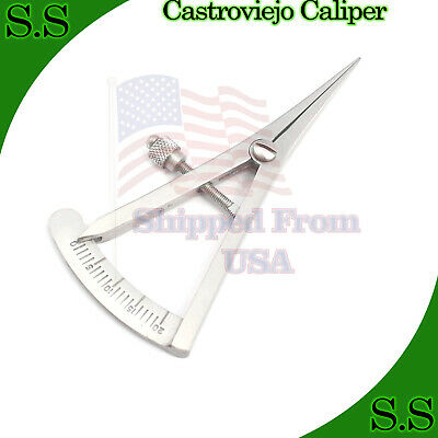 Castroviejo Caliper Graduated 0-20mm (8.3cm)