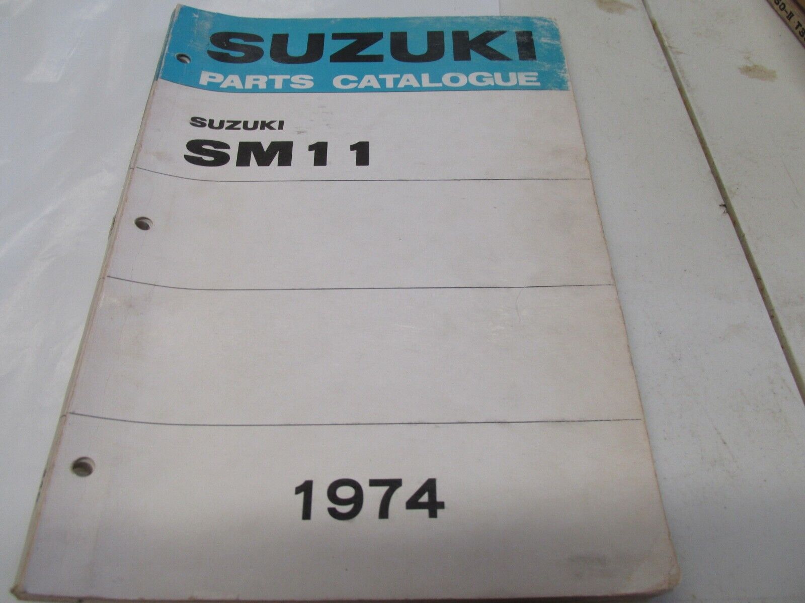 Suzuki Sm11 Snowmobile  Oem Parts Manual 1974