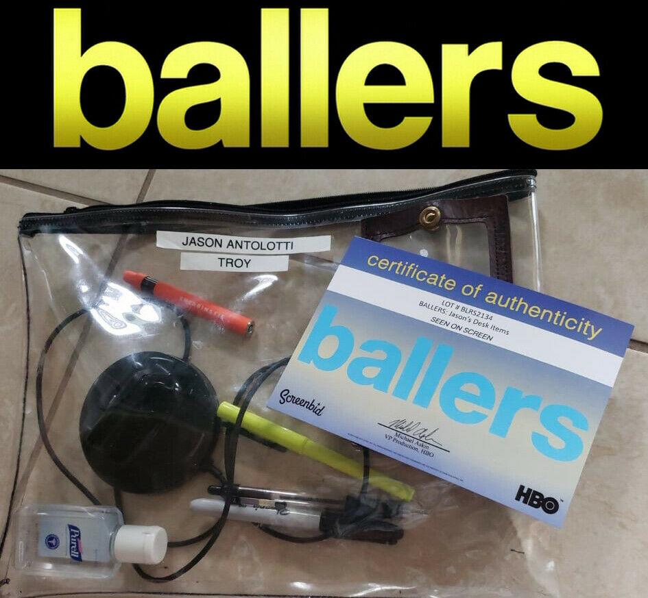 Ballers Tv: Troy Garity/jason Antolotti Desk Items W/hbo Coa